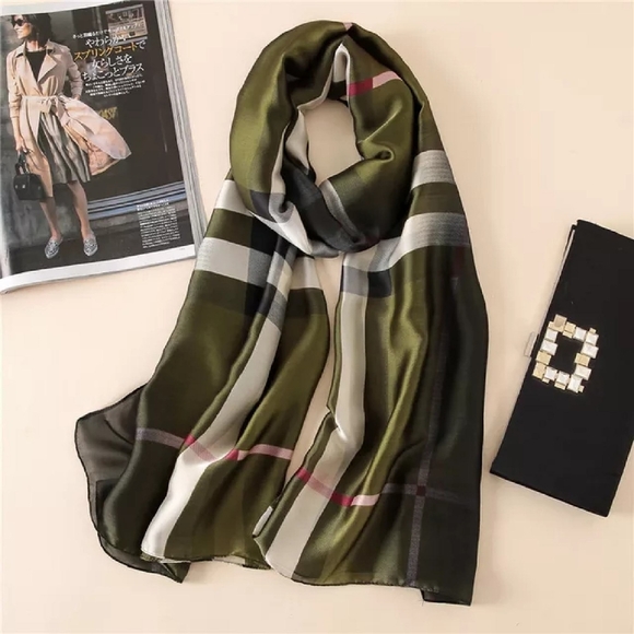 Accessories - Miss Bella - Green Women Long Scarf